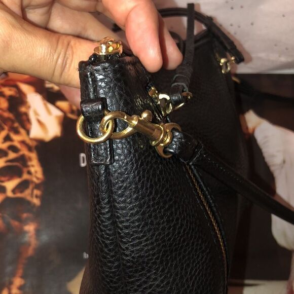 H&M Faux Leather Black Mini Moto Cross Body - Picture 7 of 10